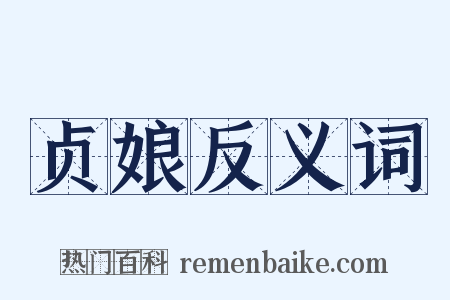 贞娘反义词是什么意思的图片